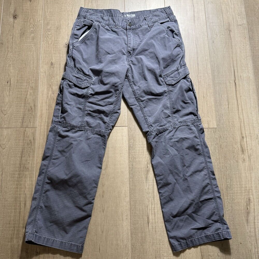 Carhartt Force Sz 34x30 Ripstop Relaxed Cargo Work Pants Utility Khaki BN4200-M